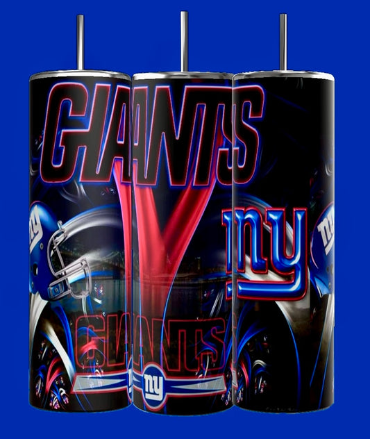 NY GIANTS- NFL- Custom 20oz Skinny Tumbler