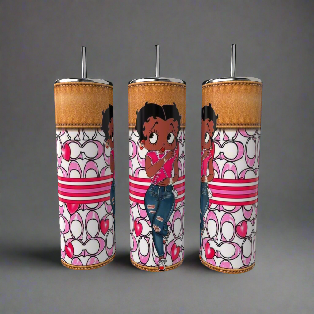 Betty Boop Coach 20oz Skinny Tumbler