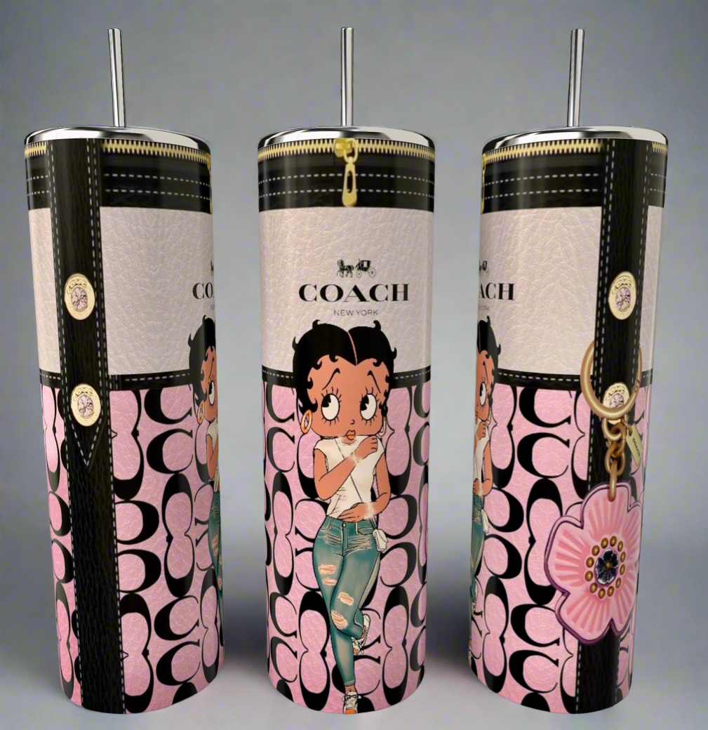 Betty Boop Coach 20oz Skinny Tumbler