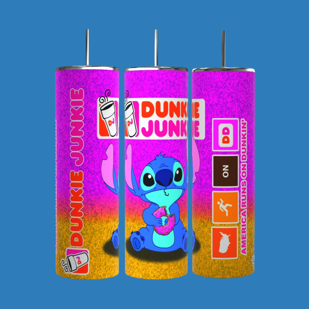 Stitch dunkin 20oz Tumbler