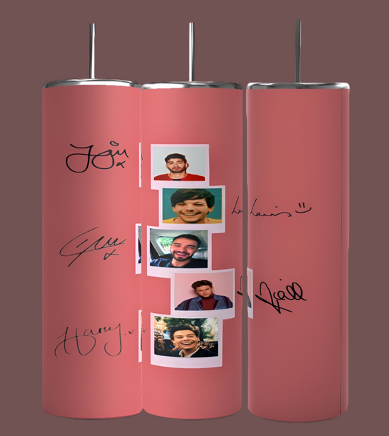 One Direction Pink 20oz Stainless Steel Tumbler