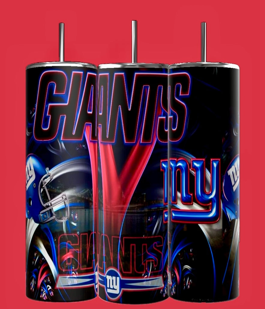 NY GIANTS- NFL- Custom 20oz Skinny Tumbler