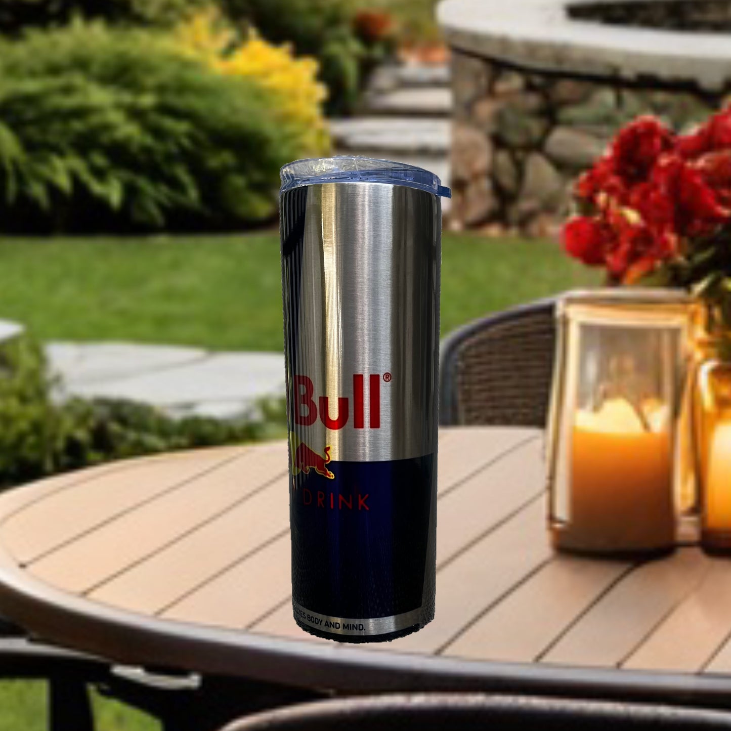 Energy- Silver Stainless Steel 20oz Tumbler