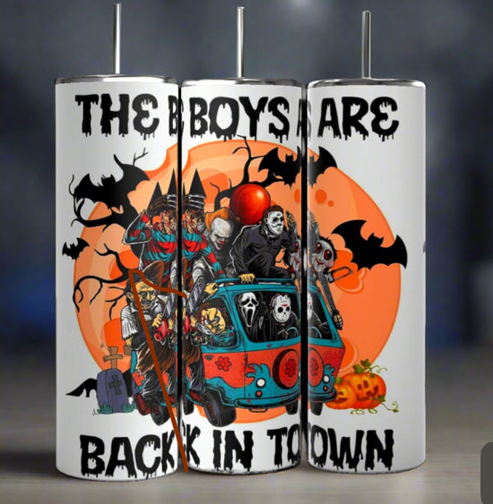 Boys Are Back In Town | Halloween| 20oz Tumbler