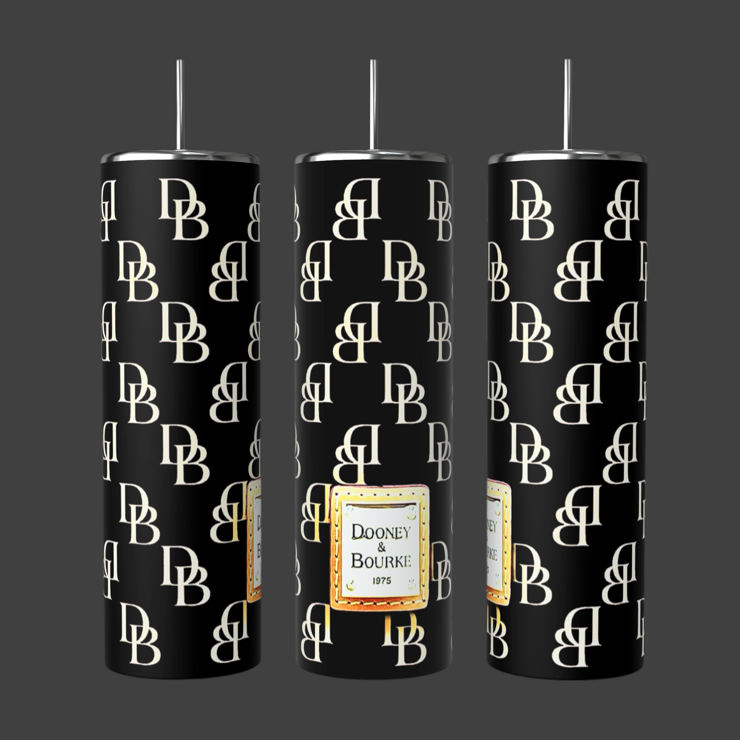 Dooney and Bourke -Black 20oz Tumbler