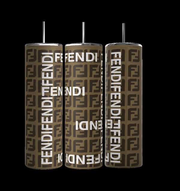 FENDI Brown 20oz Skinny Tumbler