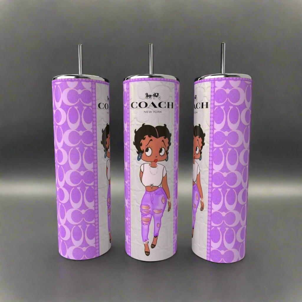 Betty Boop Coach 20oz Skinny Tumbler