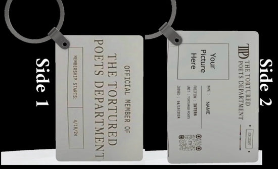 Personalized Members Only TTPD Keychain