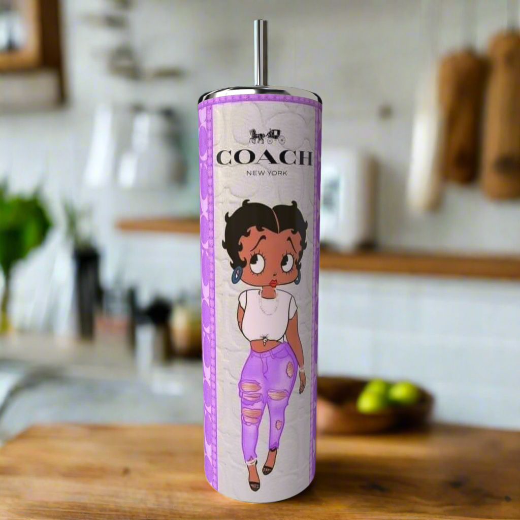 Betty Boop Coach 20oz Skinny Tumbler