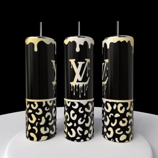 LV Cheetah  Drip | 20oz Skinny Tumbler