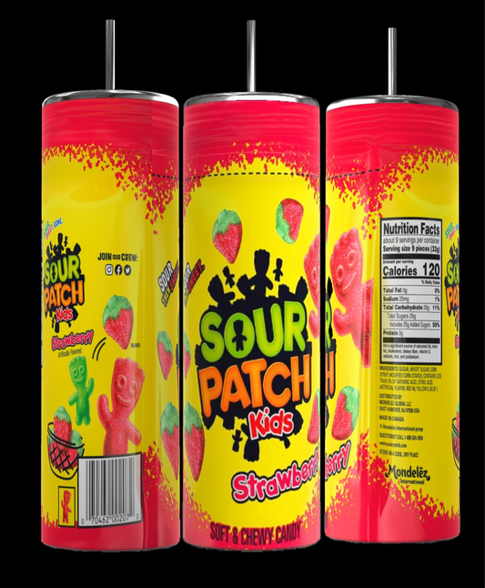 Vaso de acero inoxidable de 20 oz de Sour Patch Kids