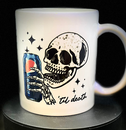 Pepsi to death Skull Ceramic Mug