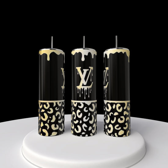 LV Cheetah  Drip | 20oz Skinny Tumbler