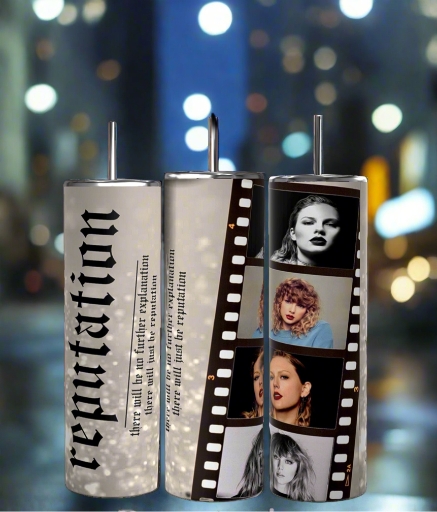 Eras Filmstrip Collage Custom Collection| Taylor Swift 20oz TumblerNOW FEATURING ALL ERAS!!!