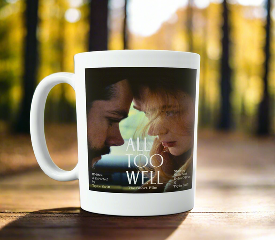 Taza de cerámica con el cortometraje All Too Well de Taylor Swift