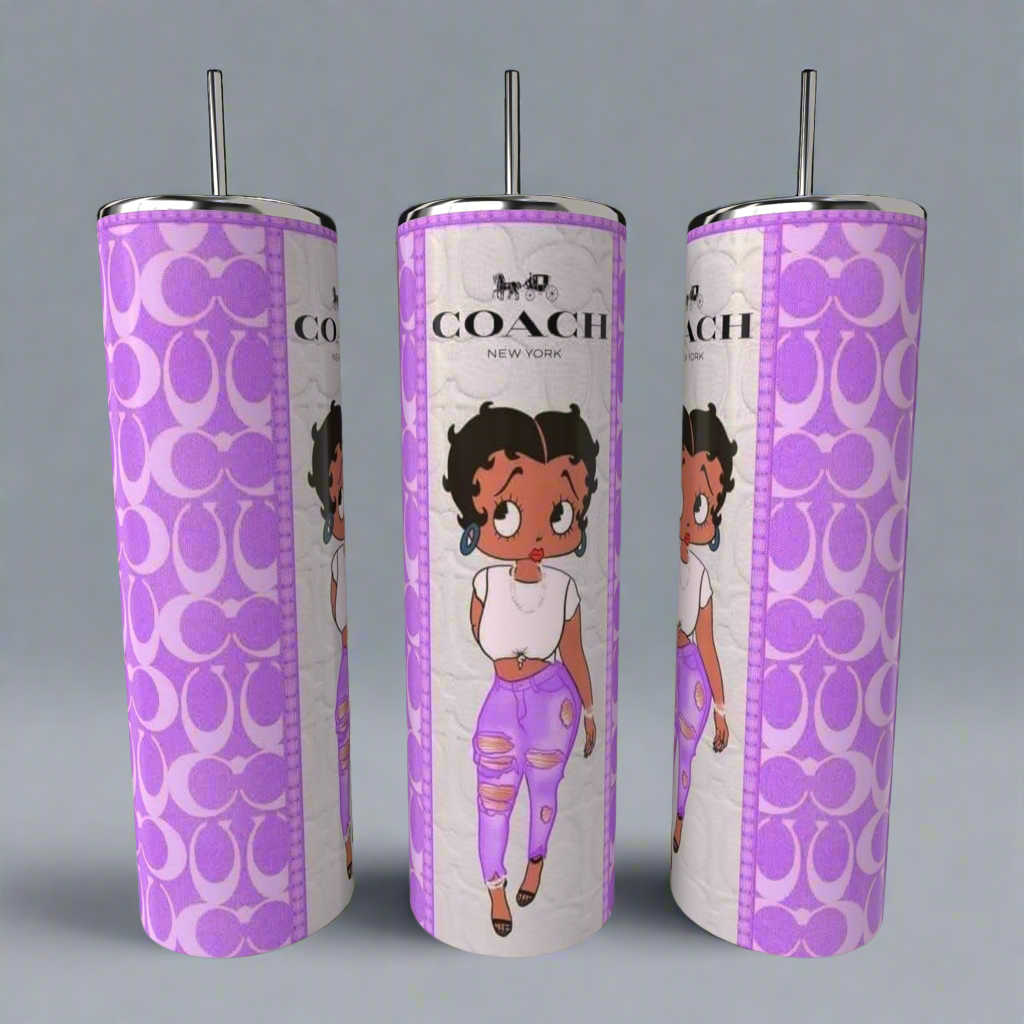 Betty Boop Coach 20oz Skinny Tumbler