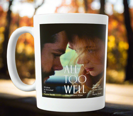 Taza de cerámica con el cortometraje All Too Well de Taylor Swift