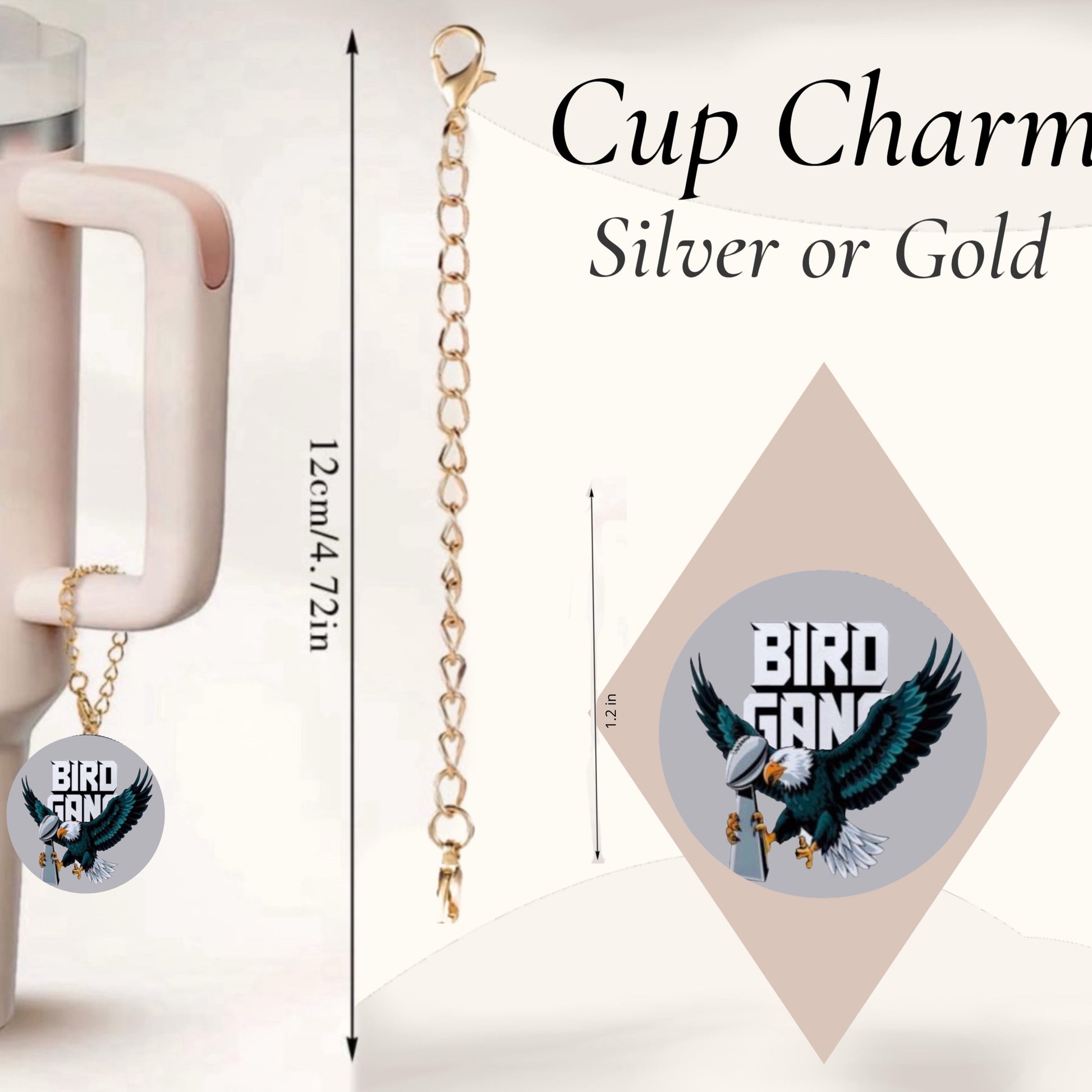 Eagles Bird Gang Charm Dangle | Cup Accessory