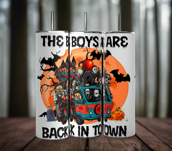 Boys Are Back In Town | Halloween| 20oz Tumbler