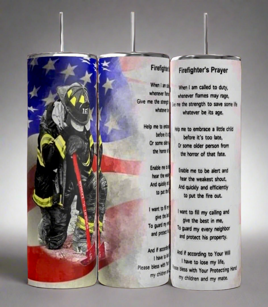 Firefighter Prayer 20oz Tumbler