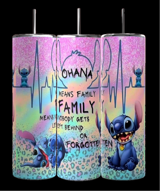 Stitch Ohana 20oz Tumbler