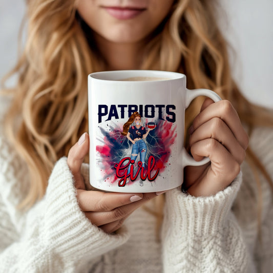 Patriots Girl Ceramic Mug | 11oz