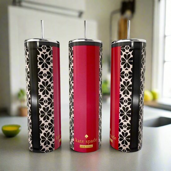 Red Kate Spade 20oz Skinny Tumbler