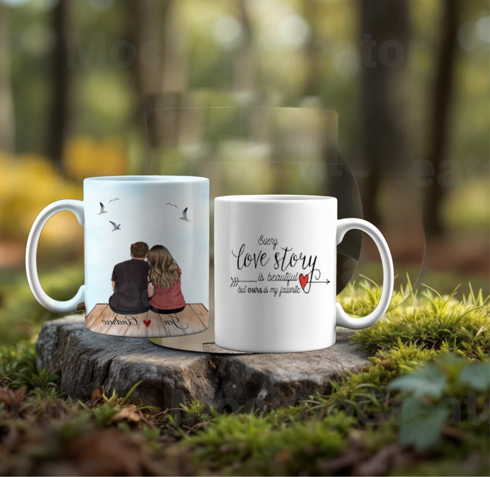 Personalized Couples Ceramic Mug