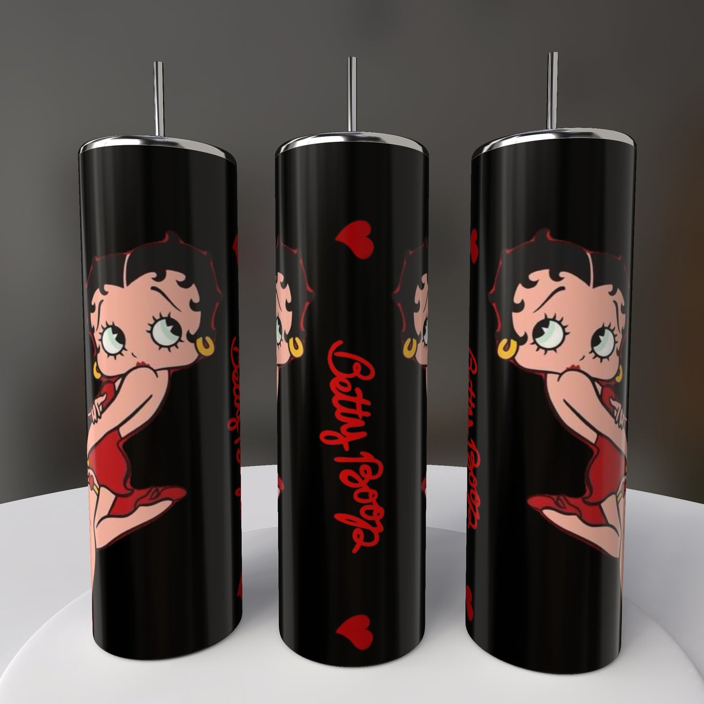 Betty Boop White 20oz Skinny Tumbler