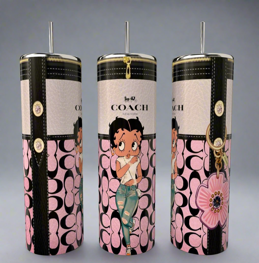 Betty Boop Coach 20oz Skinny Tumbler