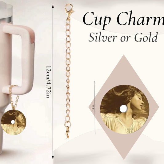 Taylor Swift Vinyl Charm Dangle | Cup Accessory