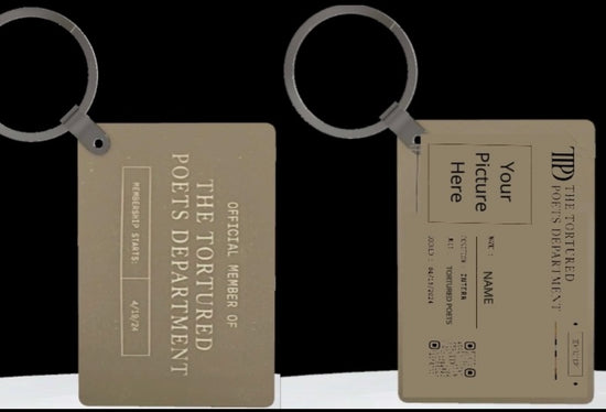 Personalized Members Only TTPD Keychain