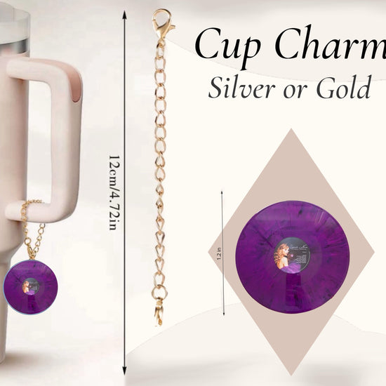 Taylor Swift Vinyl Charm Dangle | Cup Accessory