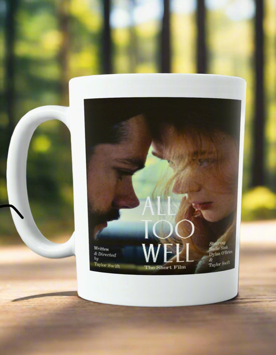 Taza de cerámica con el cortometraje All Too Well de Taylor Swift