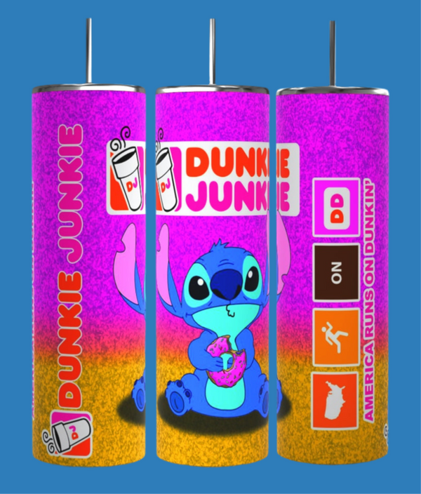 Stitch dunkin 20oz Tumbler