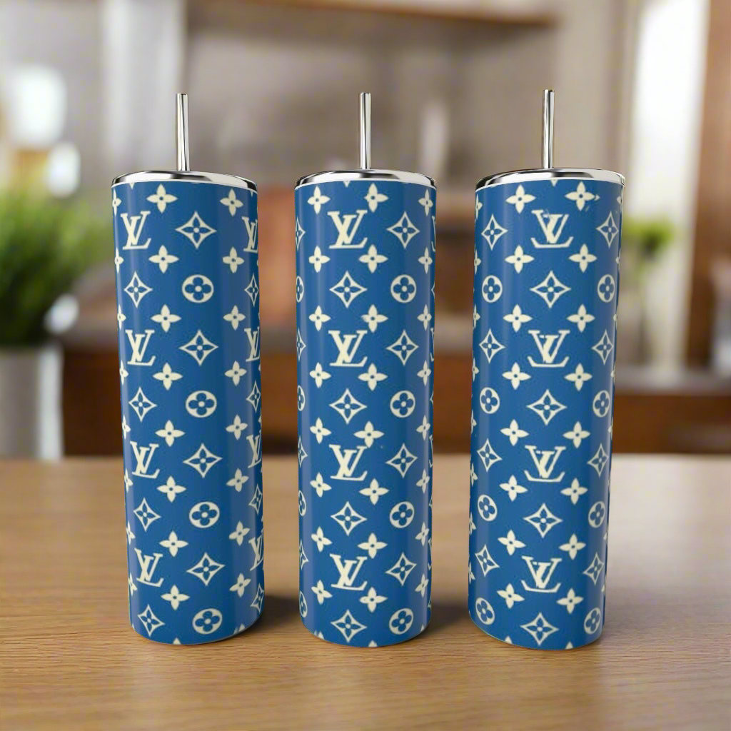 LV Blue & Yellow 20oz Tumbler