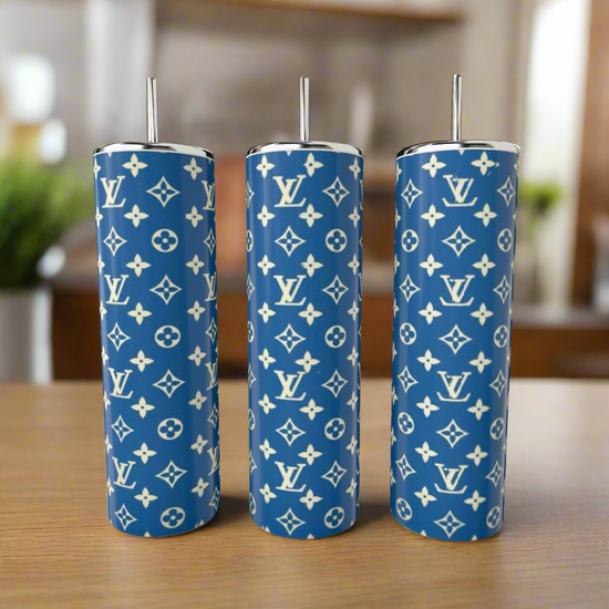 LV Blue & Yellow 20oz Tumbler