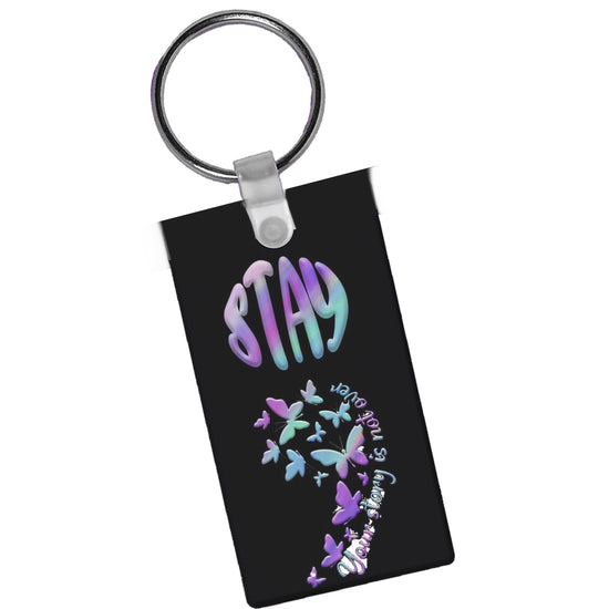 Semicolon Suicide Prevention Awareness Keychain