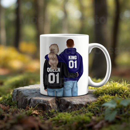 King & Queen Couples Ceramic Mug