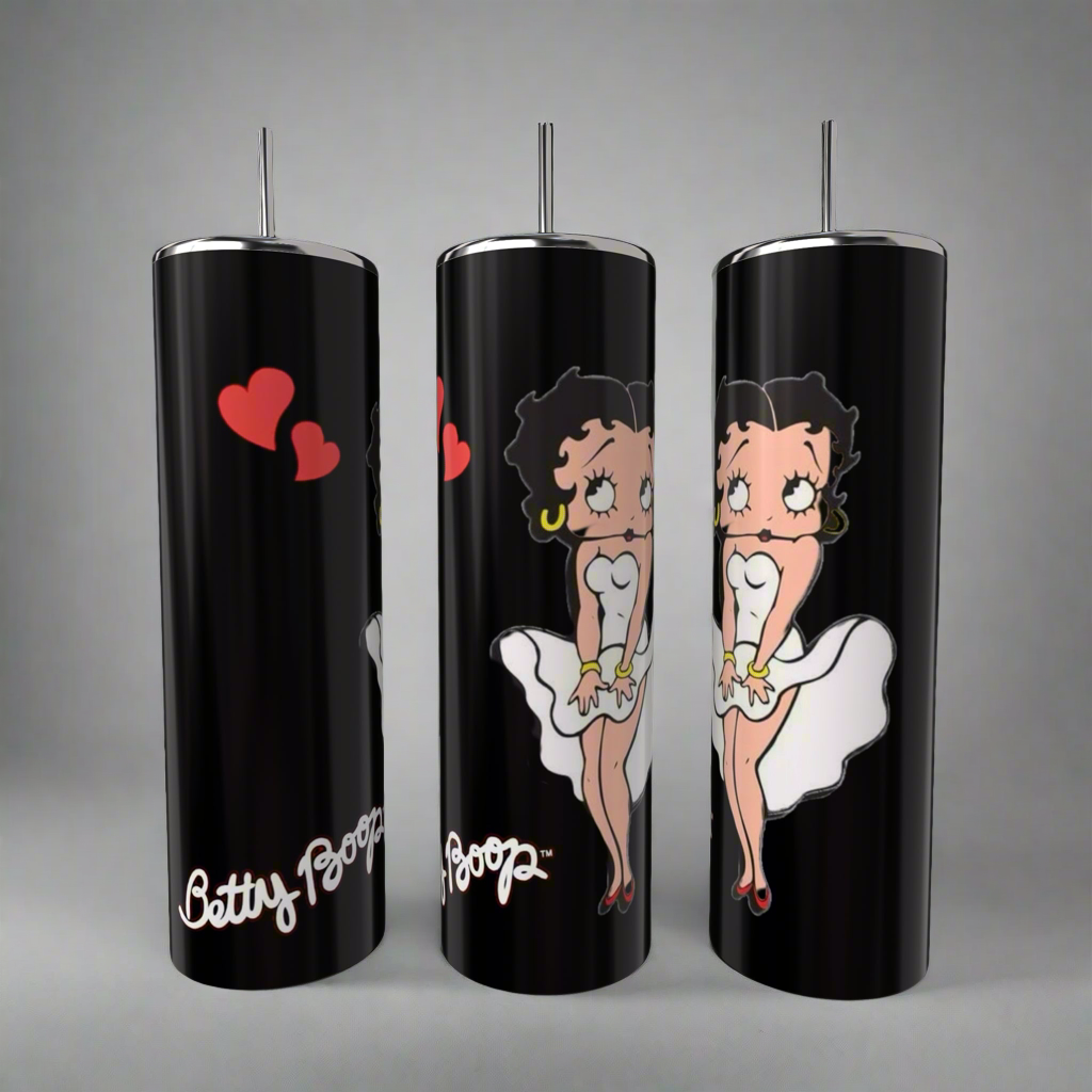 Betty Boop White 20oz Skinny Tumbler