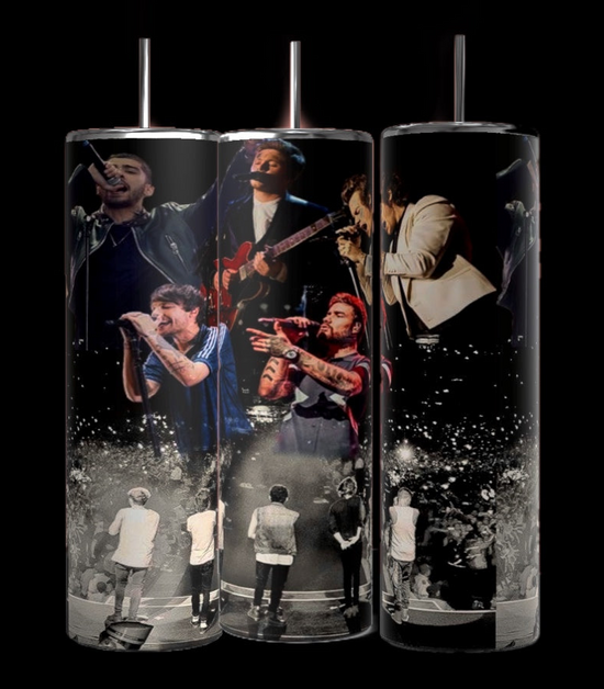 One Direction Collage 20oz Stainless Steel Tumbler