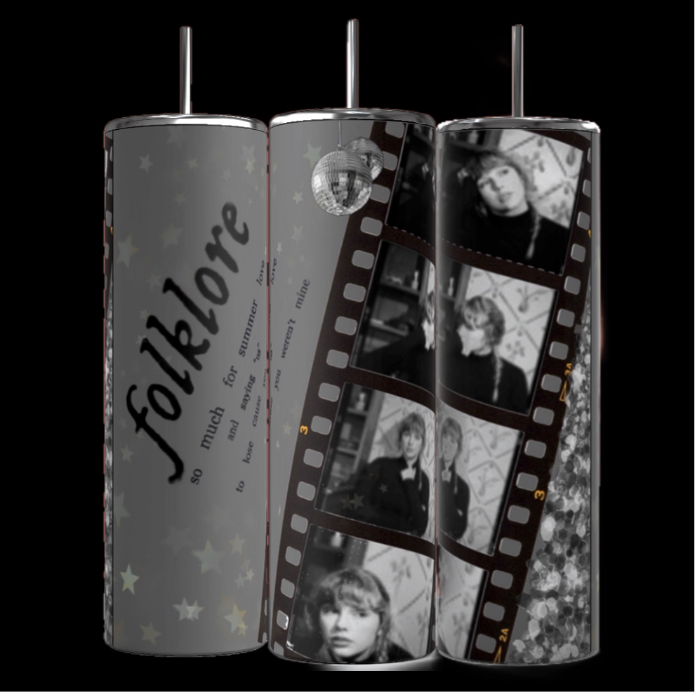 Eras Filmstrip Collage Custom Collection| Taylor Swift 20oz TumblerNOW FEATURING ALL ERAS!!!