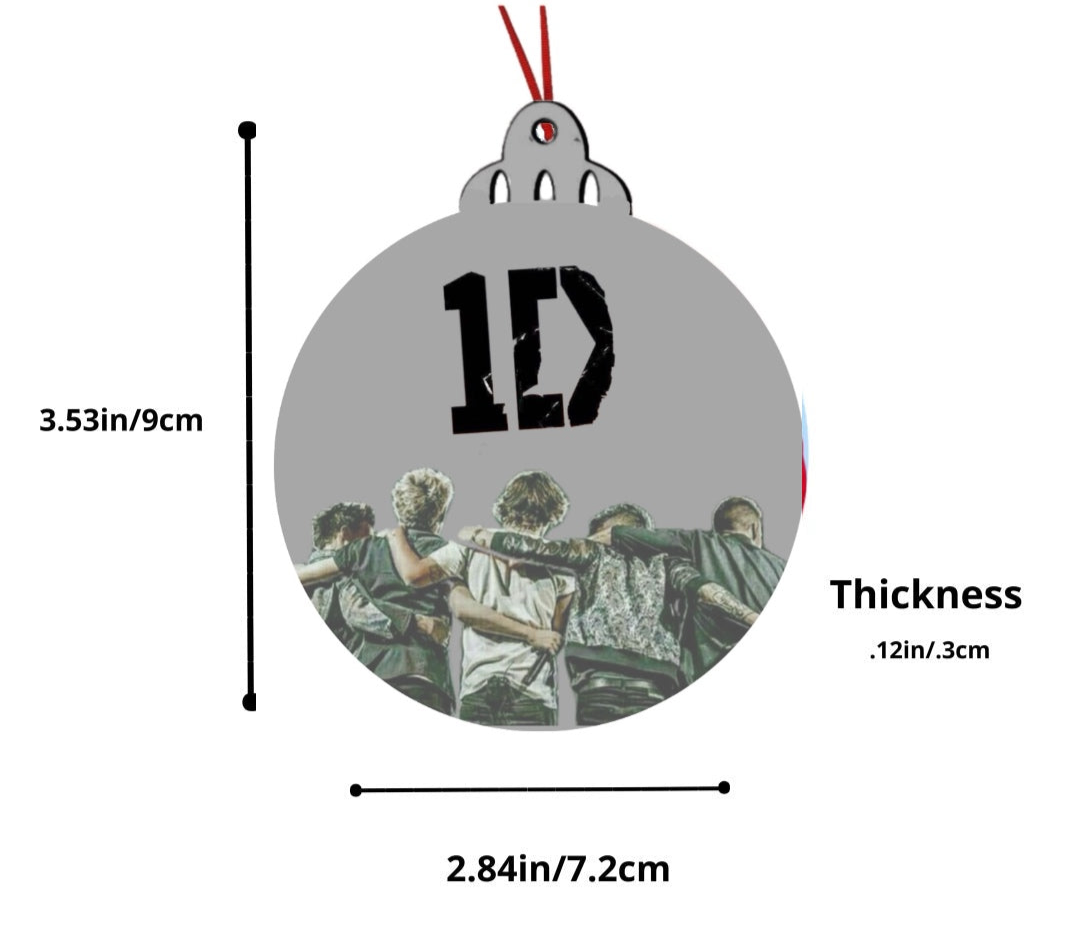 1D (One Direction) Christmas Tree Ornament