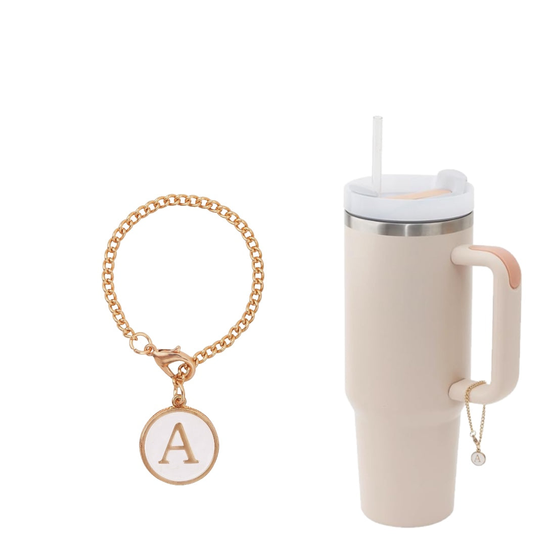 Monogram Charm Dangle | Cup Accessory