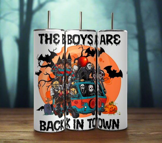 Boys Are Back In Town | Halloween| 20oz Tumbler