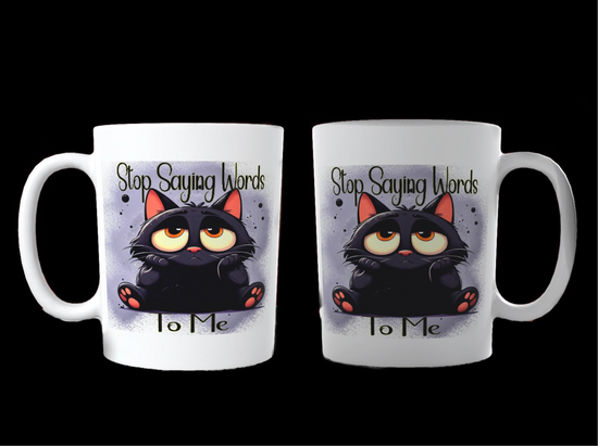 Cat Sarcastic Ceramic Mug