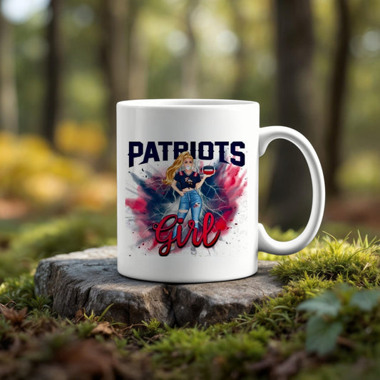 Patriots Girl Ceramic Mug | 11oz