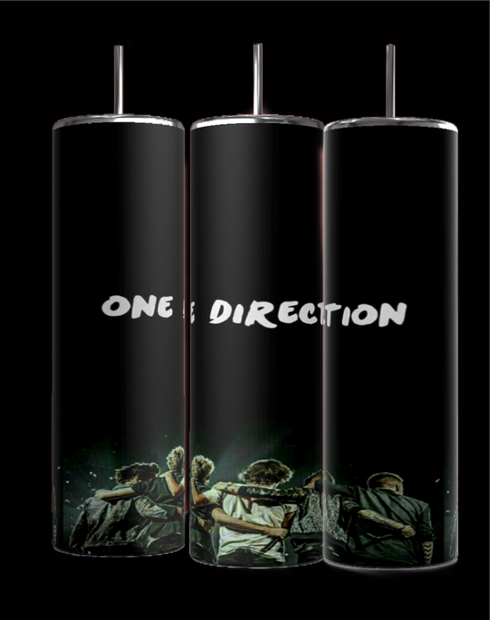 One Direction B&W 20oz Stainless Steel Tumbler