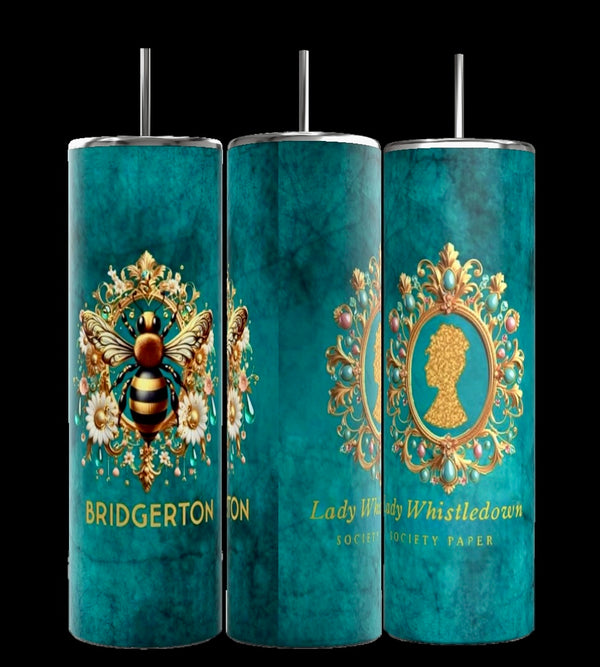 Teal Ladies Bridgerton 20oz Stainless Steel Tumbler