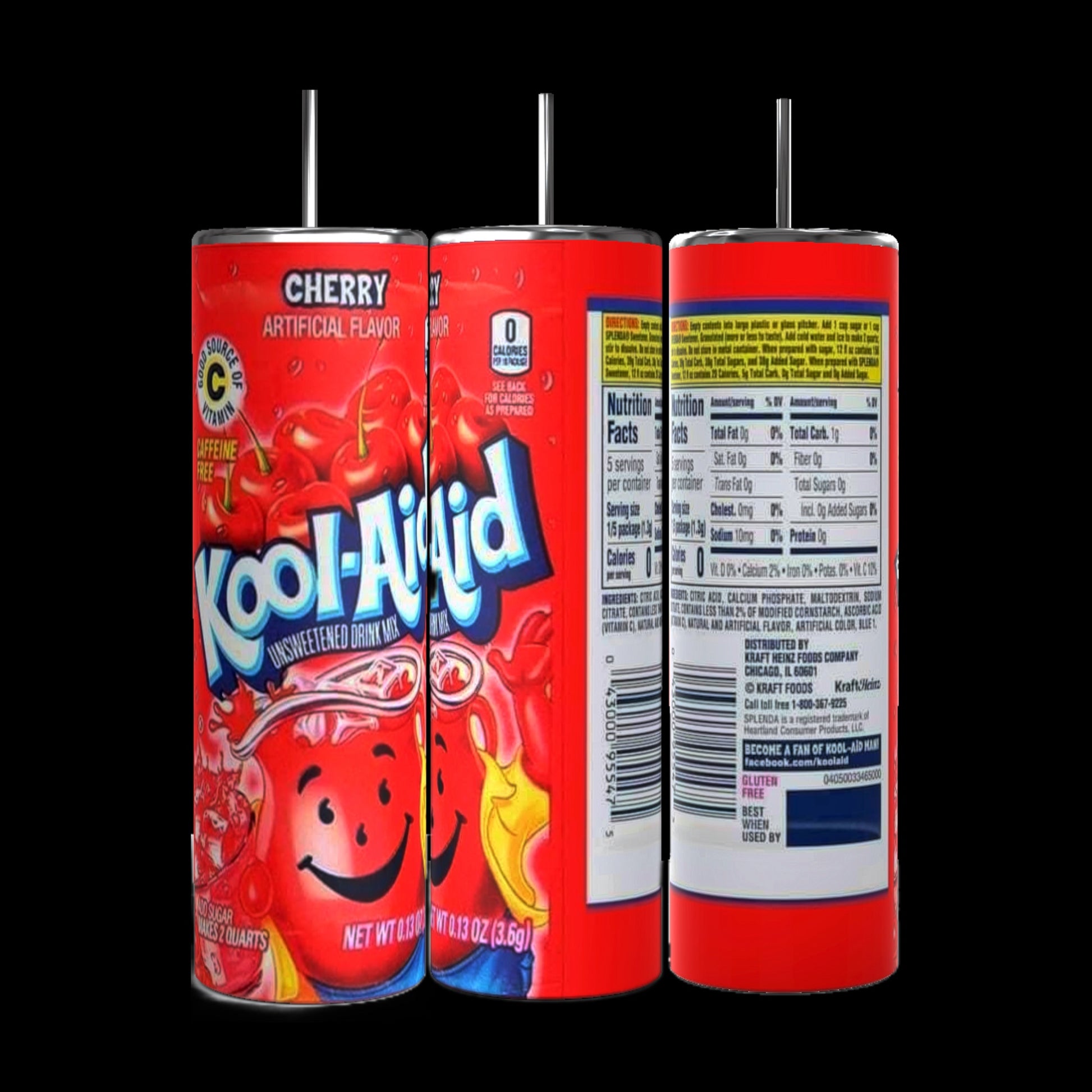 Kool Aid 20 ounce skinny tumblers